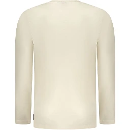 Beige Cotton Men T-Shirt