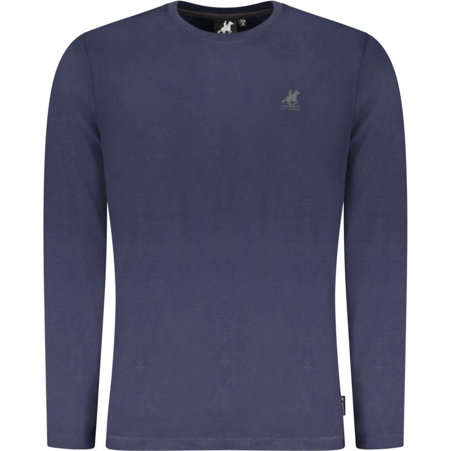 Blue Cotton Men T-Shirt