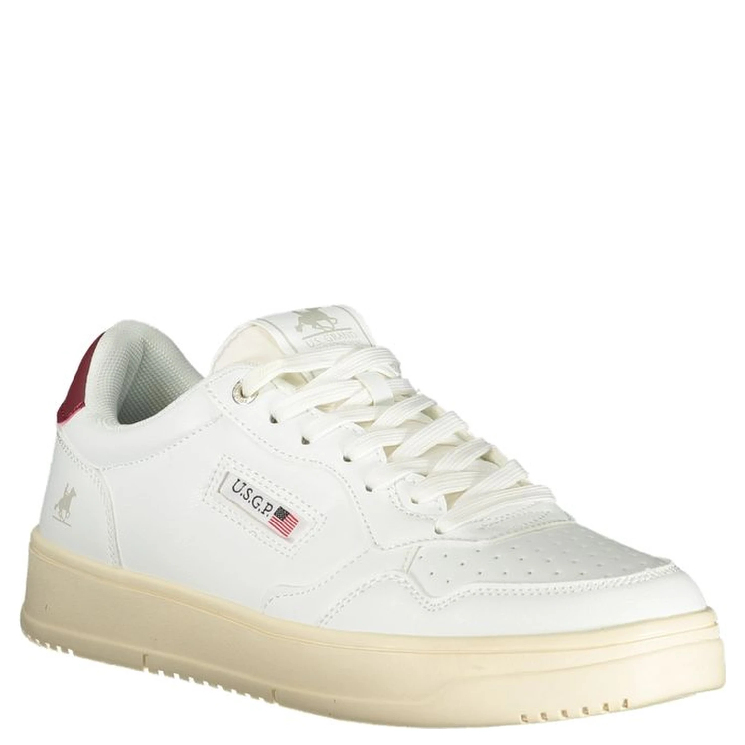 Bianco Poliuretano Uomo Sneaker