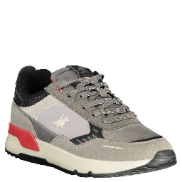 Grigio Polyurethane Men Sneaker