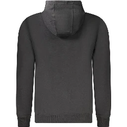 Black Cotton Men's Sweatshirt