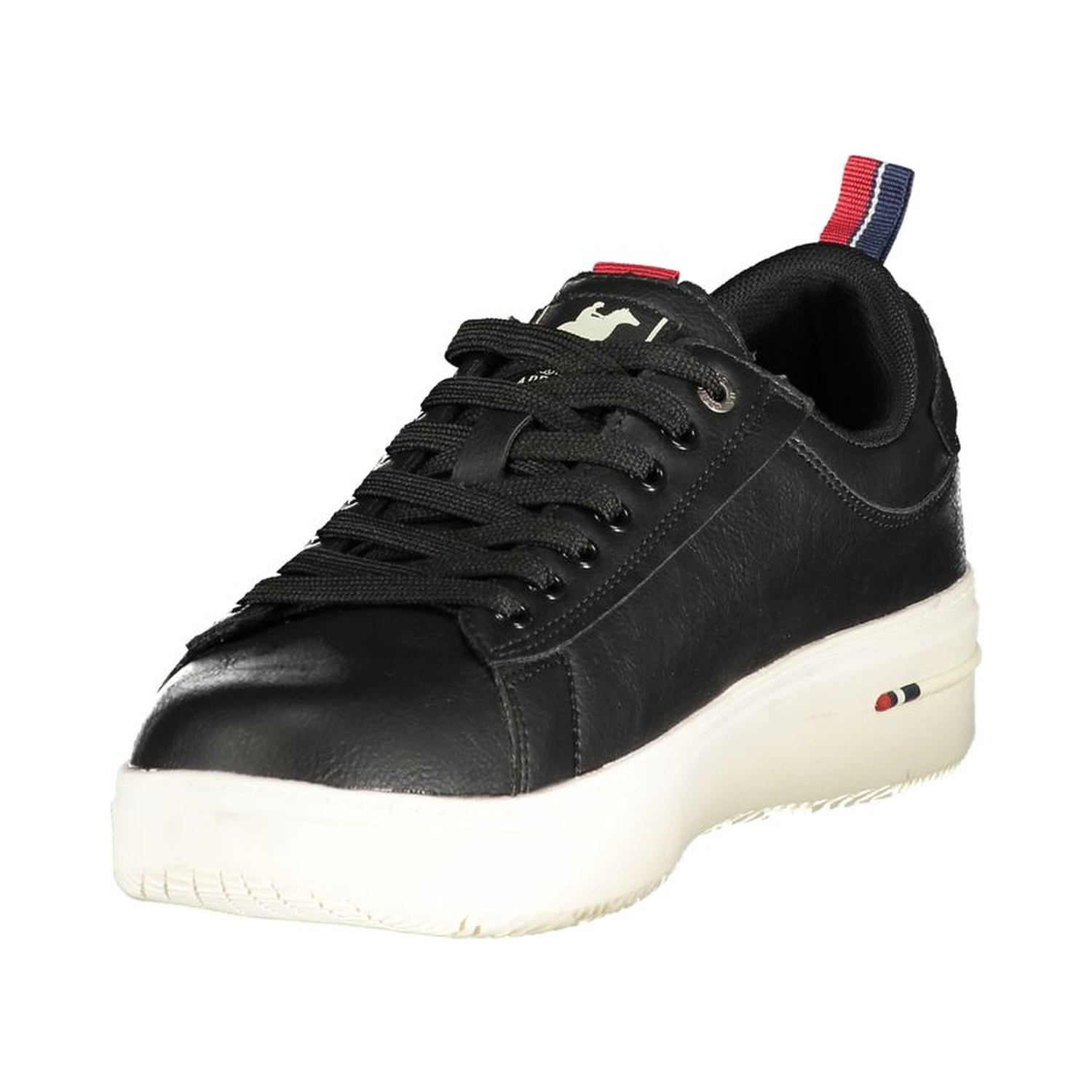 Black Polyurethane Men Sneaker