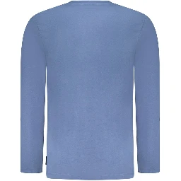 Blue Cotton Men's T-Shirt