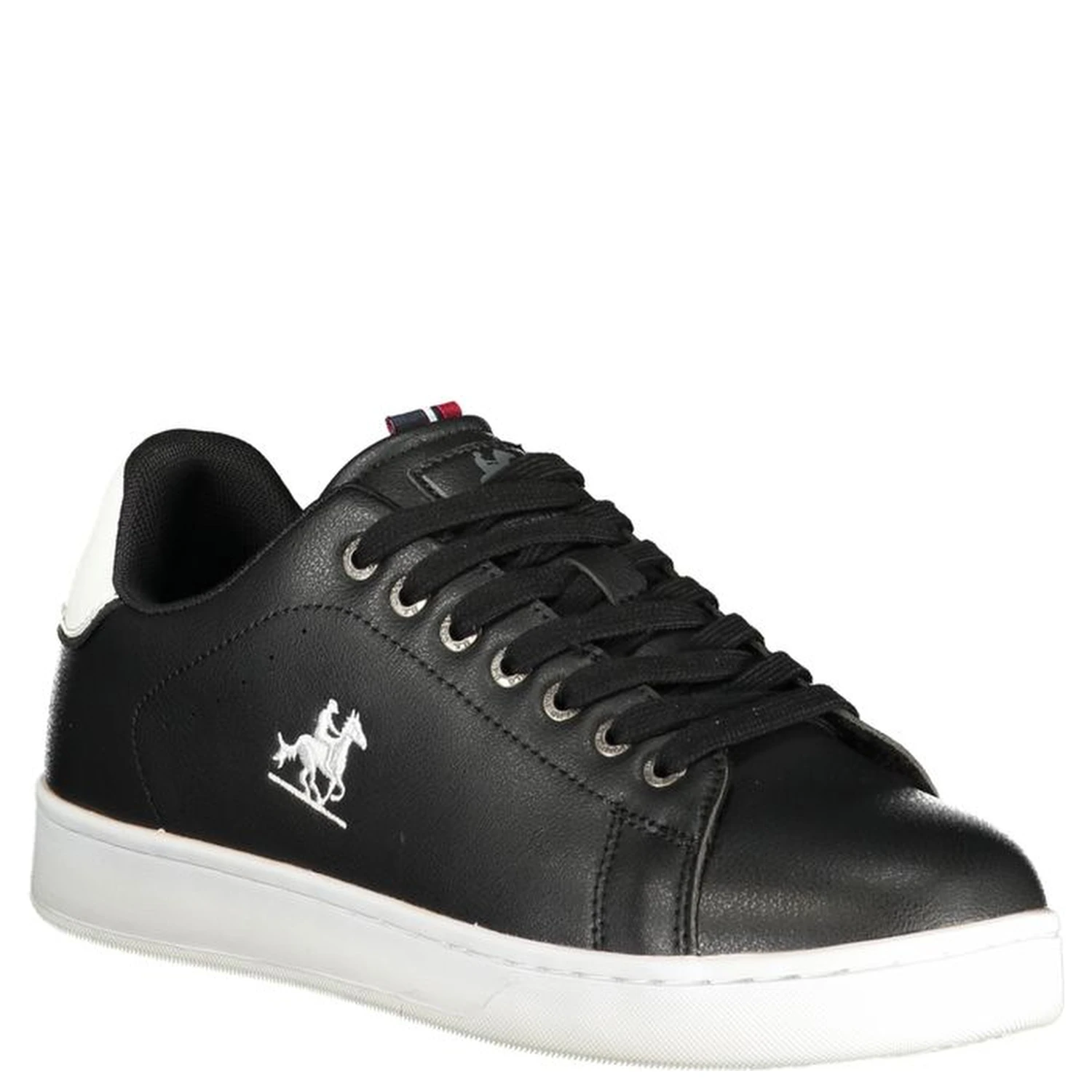 Black Polyurethane Men Sneaker