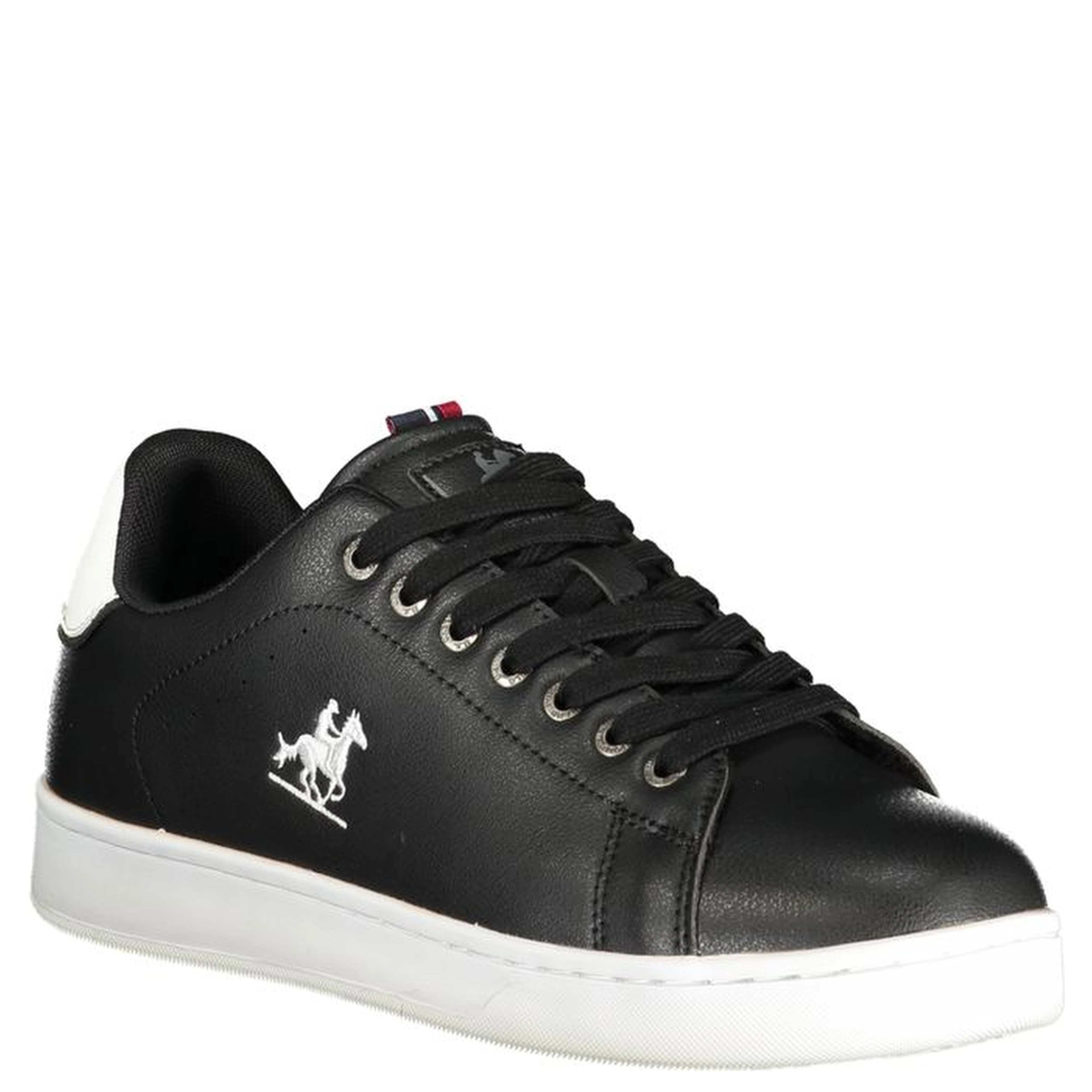 Black Polyurethane Men Sneaker