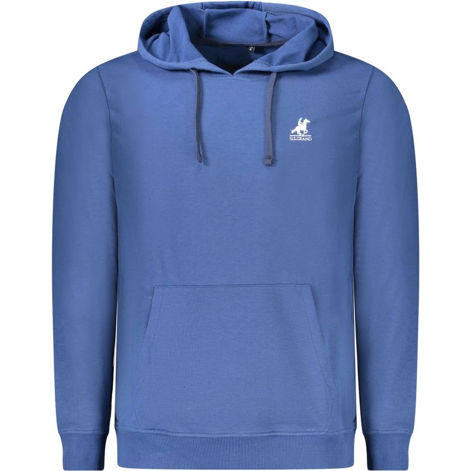 Blue Cotton Men's Hoodie