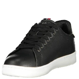 Black Polyurethane Men Sneaker