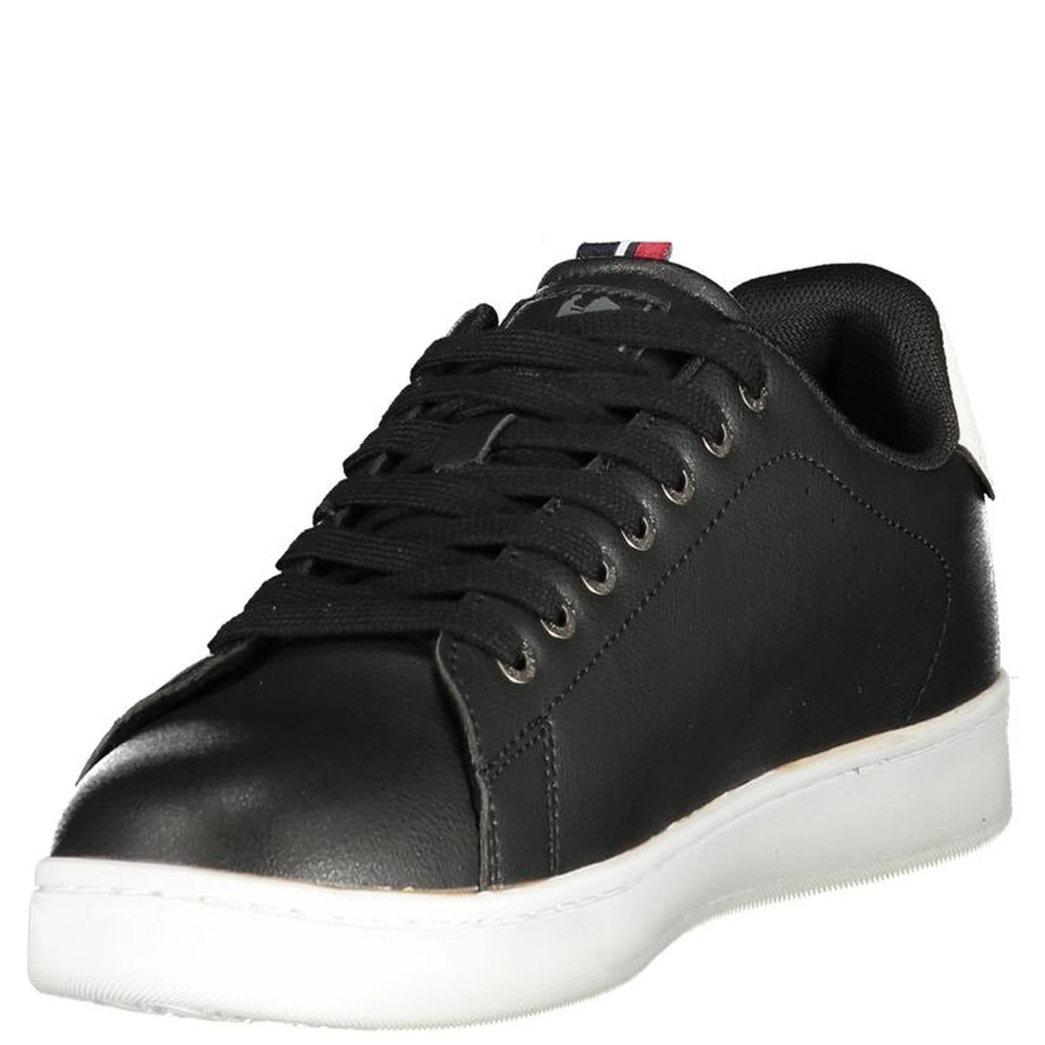 Black Polyurethane Men Sneaker