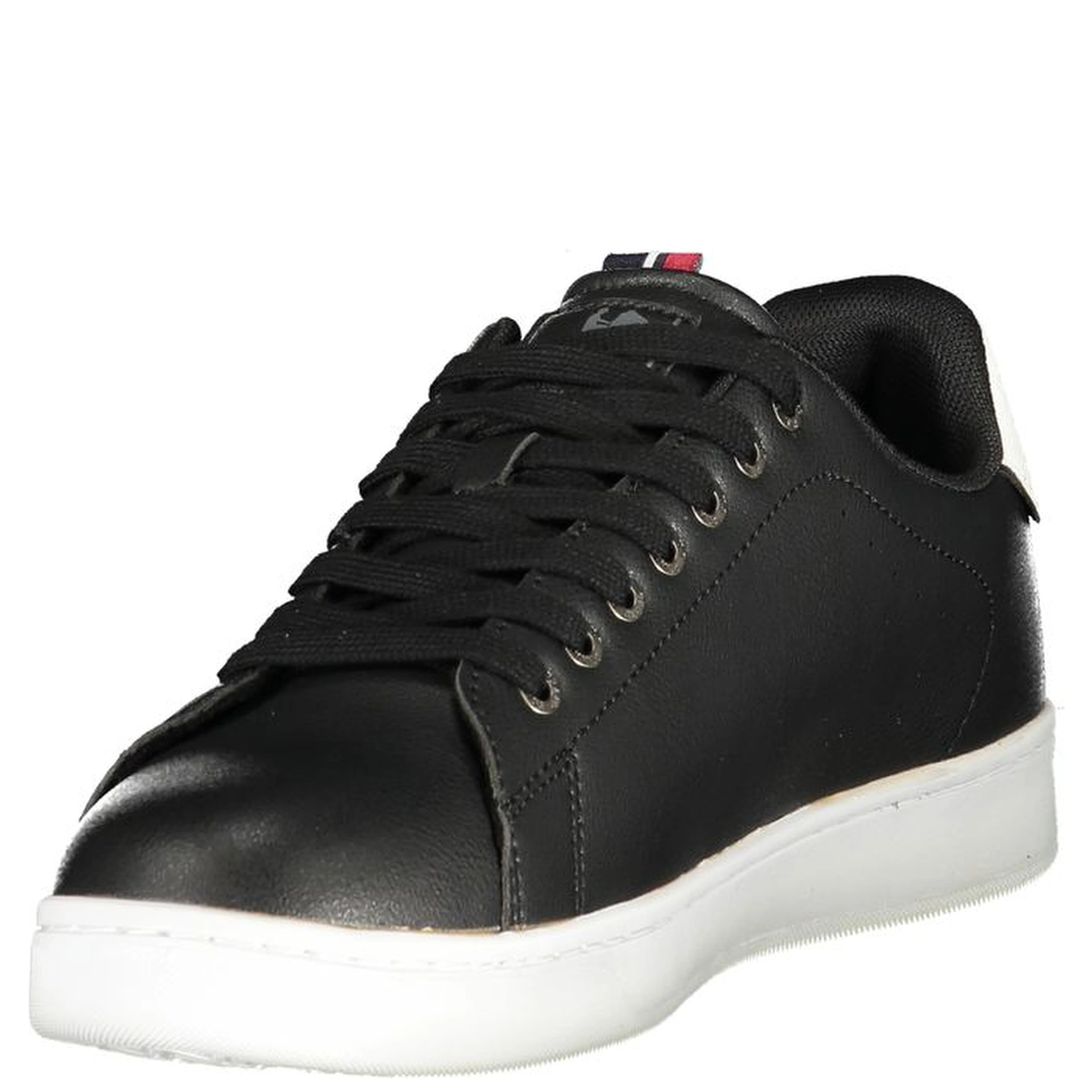 Black Polyurethane Men Sneaker