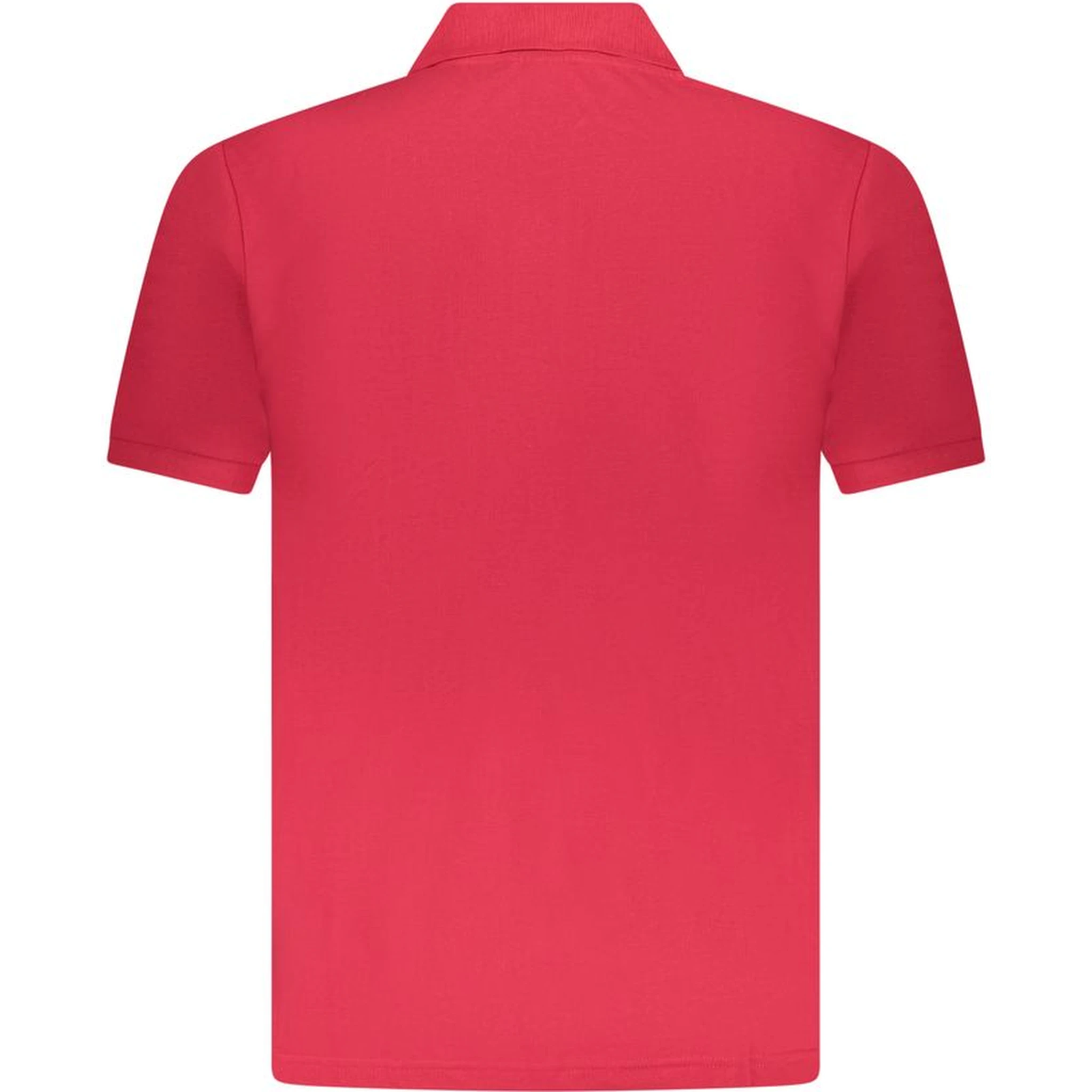 Red Cotton Men Polo Shirt