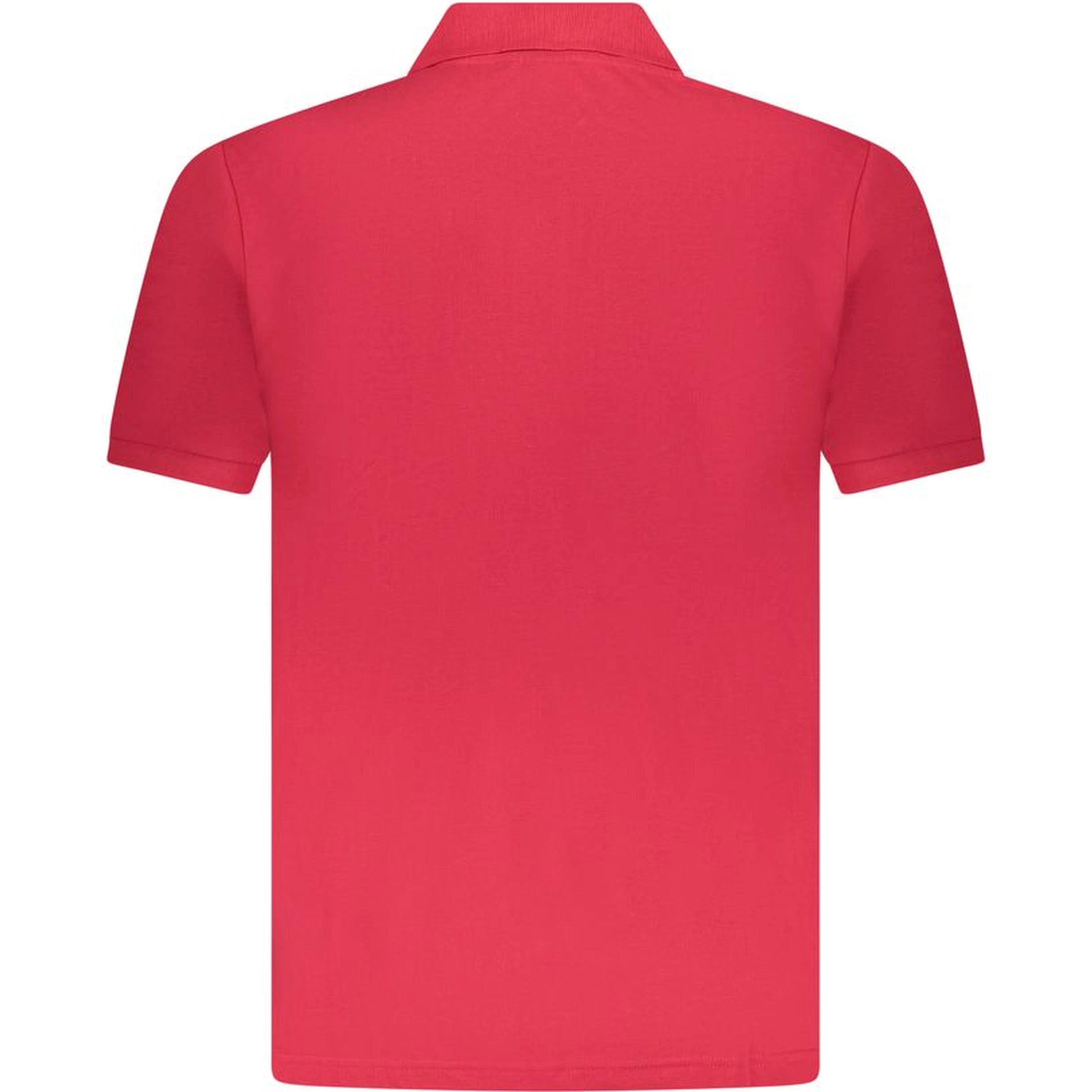 Red Cotton Men Polo Shirt