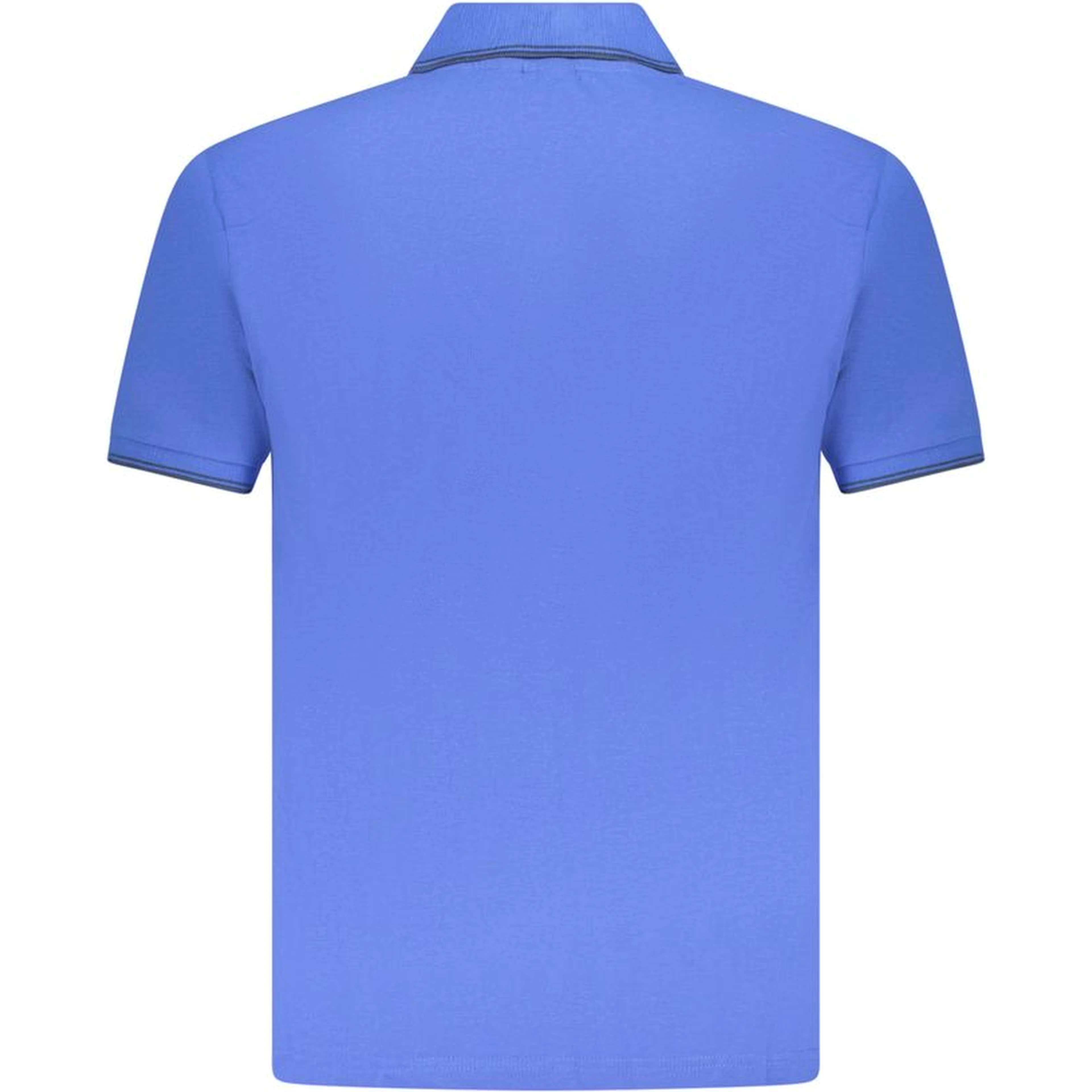 Blue Cotton Mens Polo Shirt