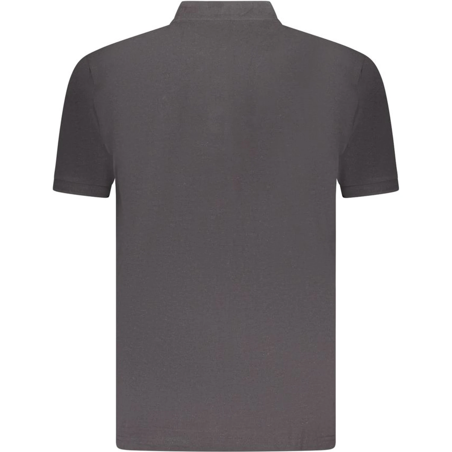 Black Cotton Men Polo Shirt