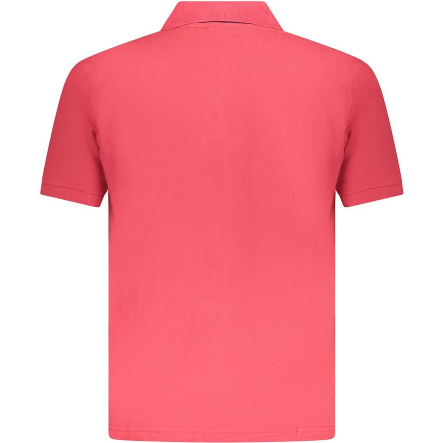 Red Cotton Men Polo Shirt