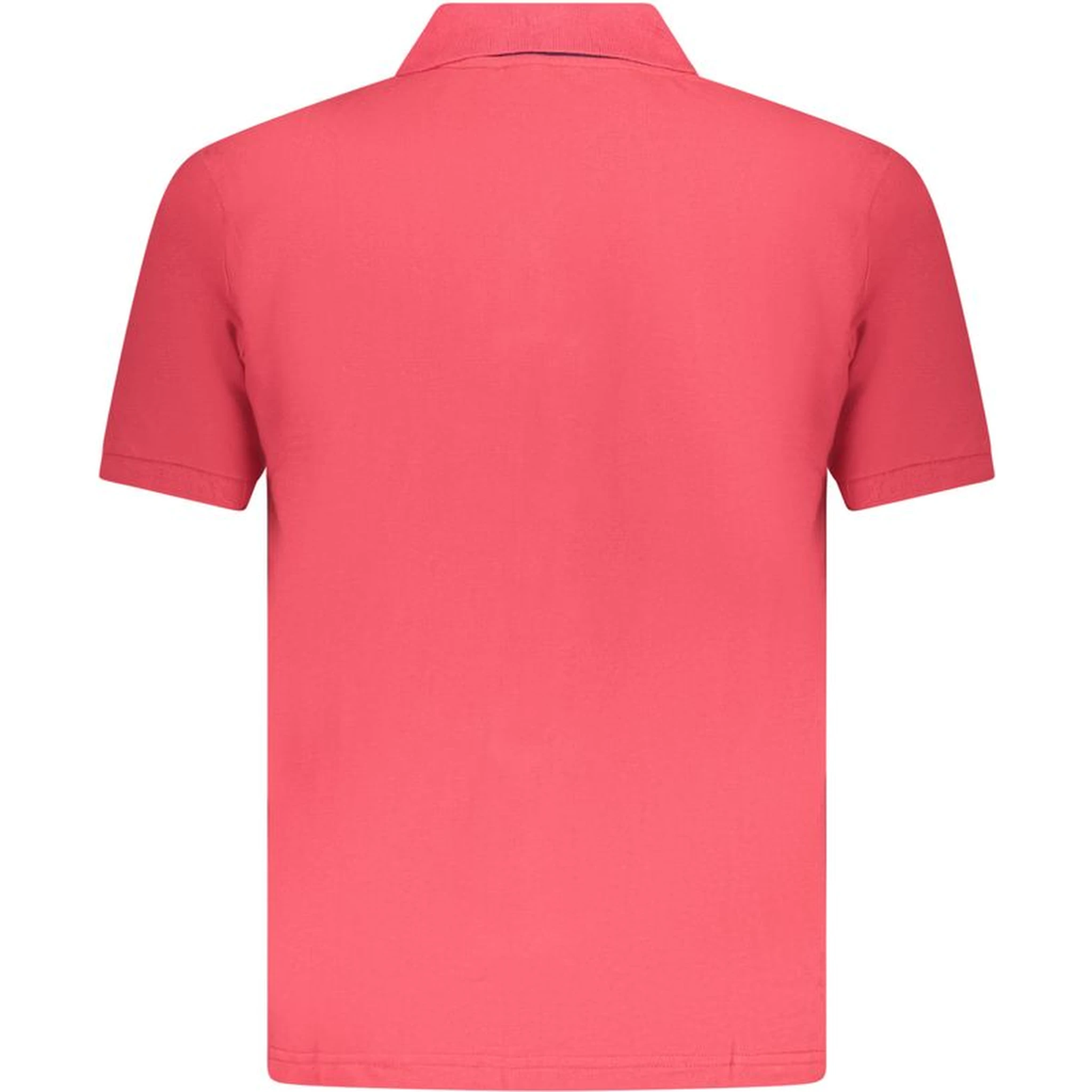 Red Cotton Men Polo Shirt