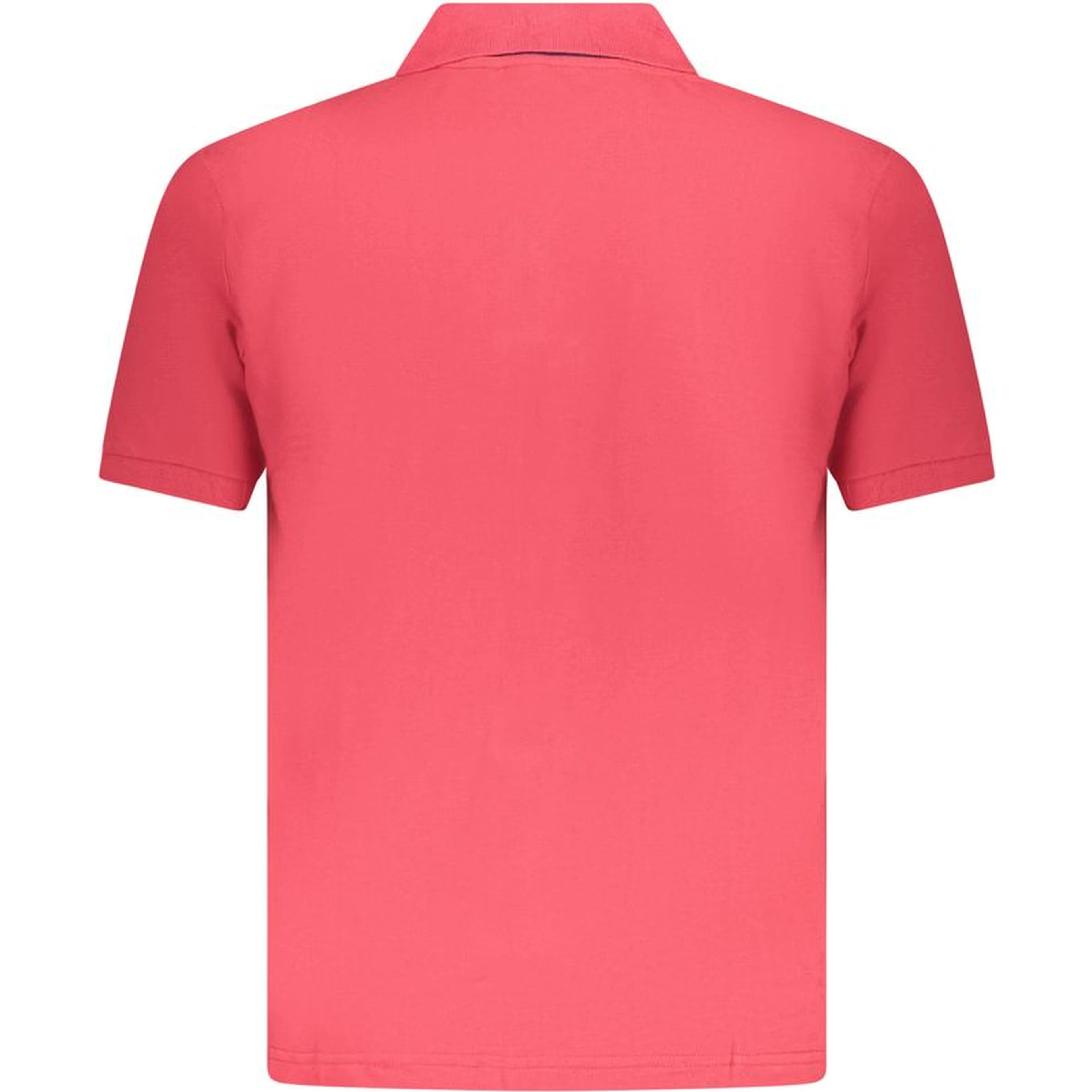 Red Cotton Men Polo Shirt