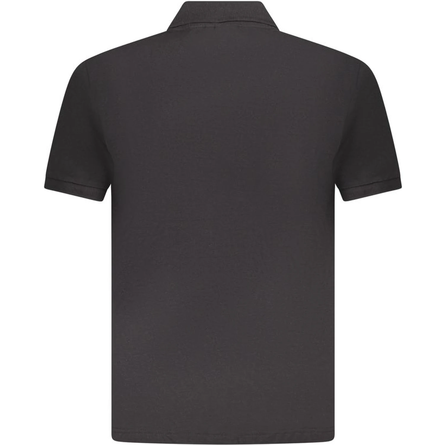 Black Cotton Mens Polo Shirt