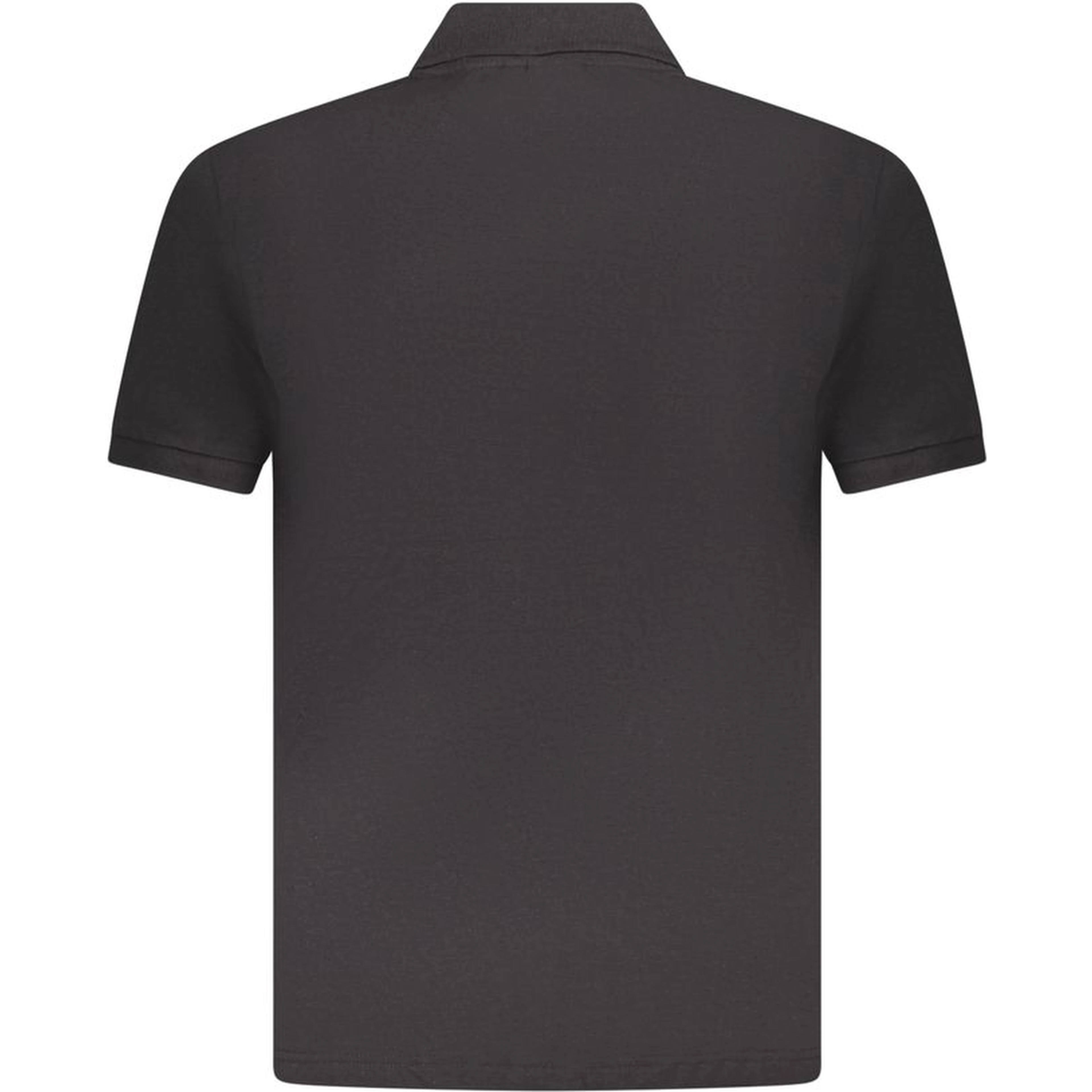 Black Cotton Mens Polo Shirt