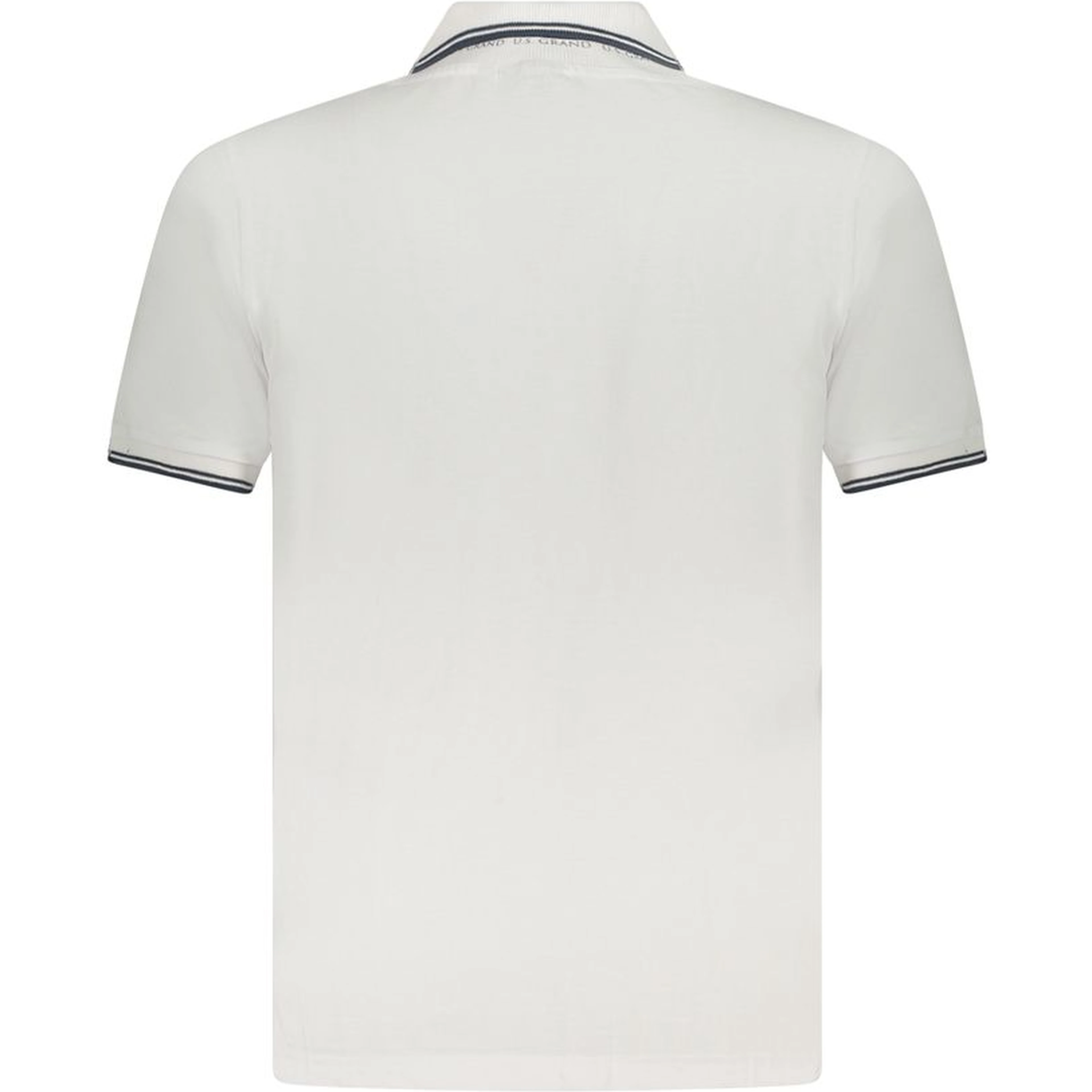 White Cotton Men Polo Shirt