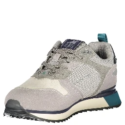 Grigio Polyurethane Men Sneaker