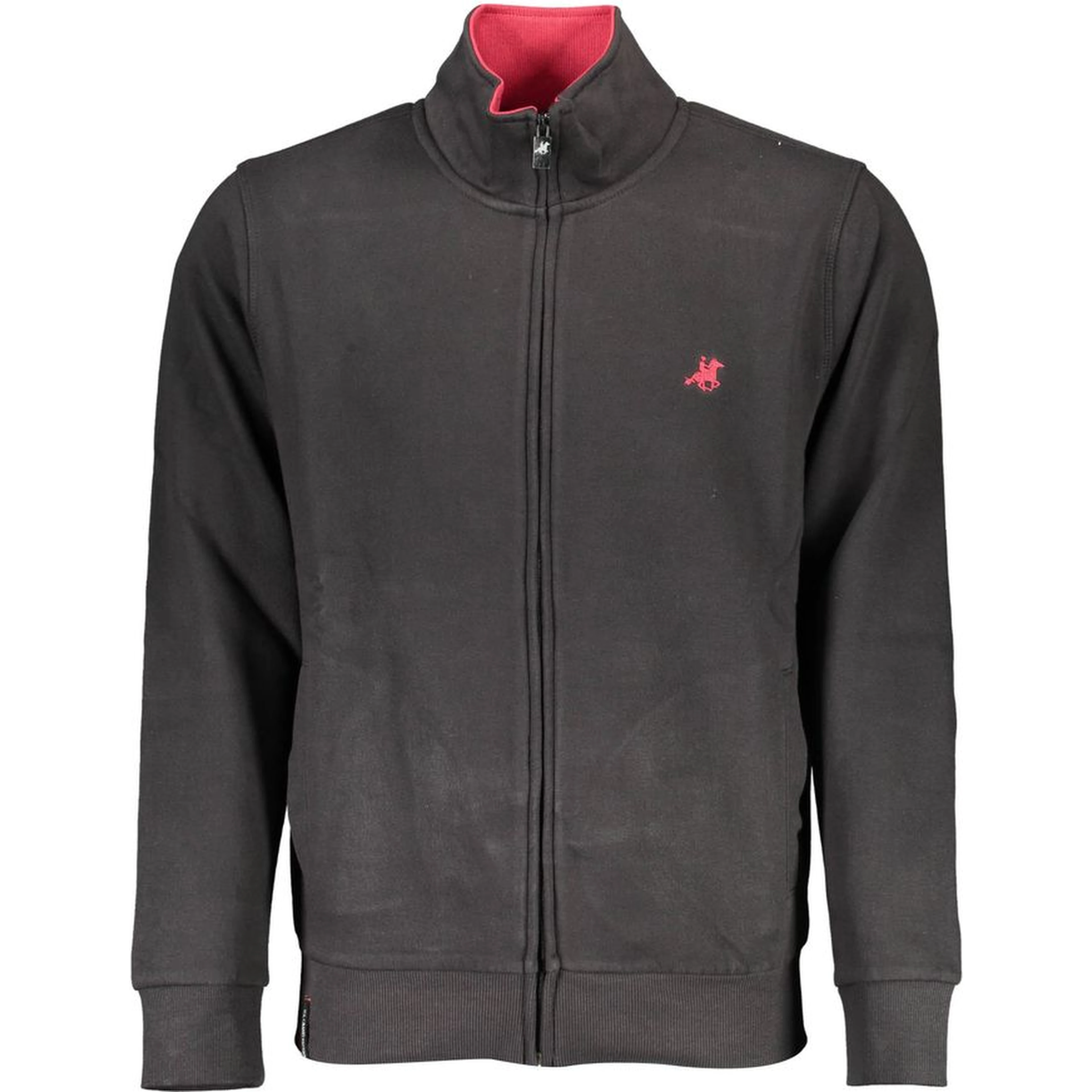 Black Cotton Men Sweatshirt