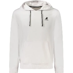 White Cotton Men Sweatshirt