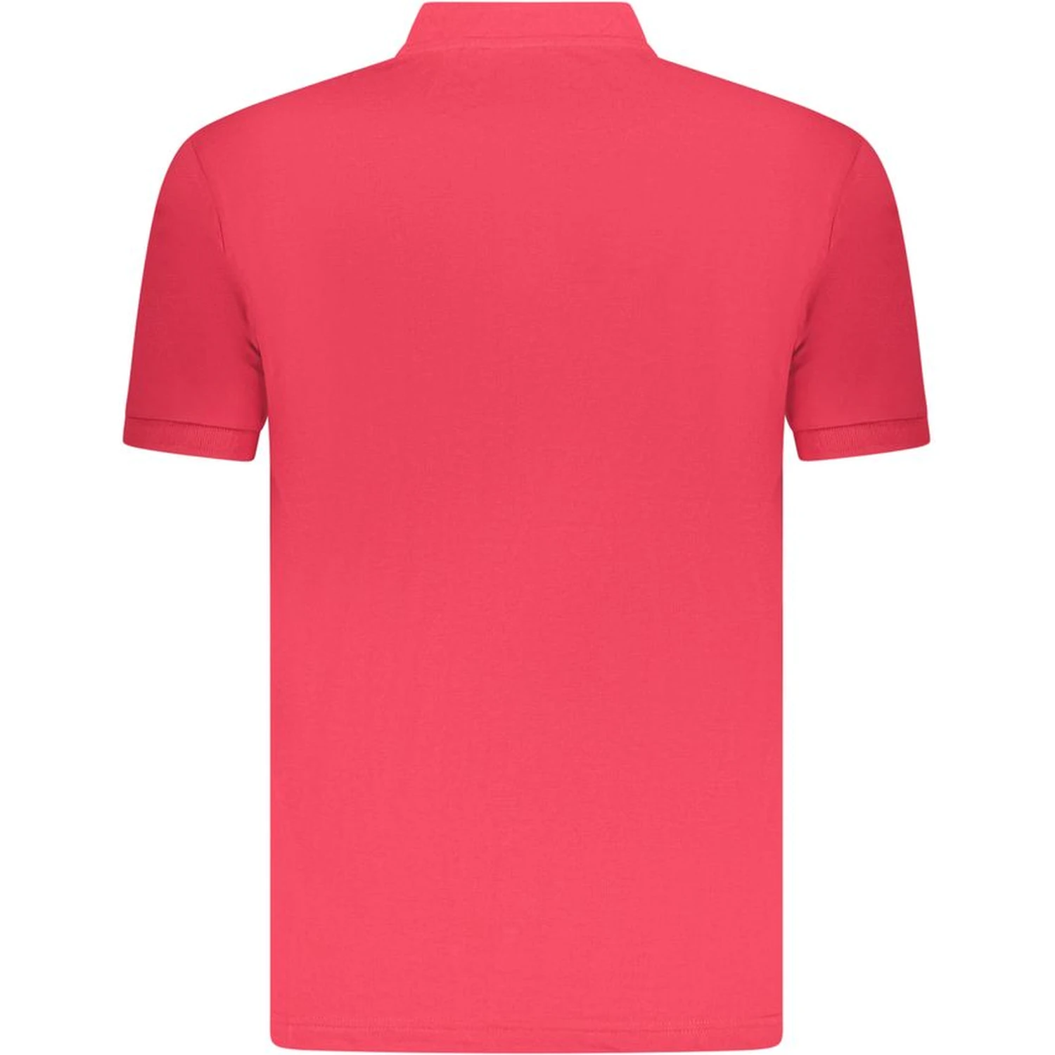 Red Cotton Men Polo Shirt