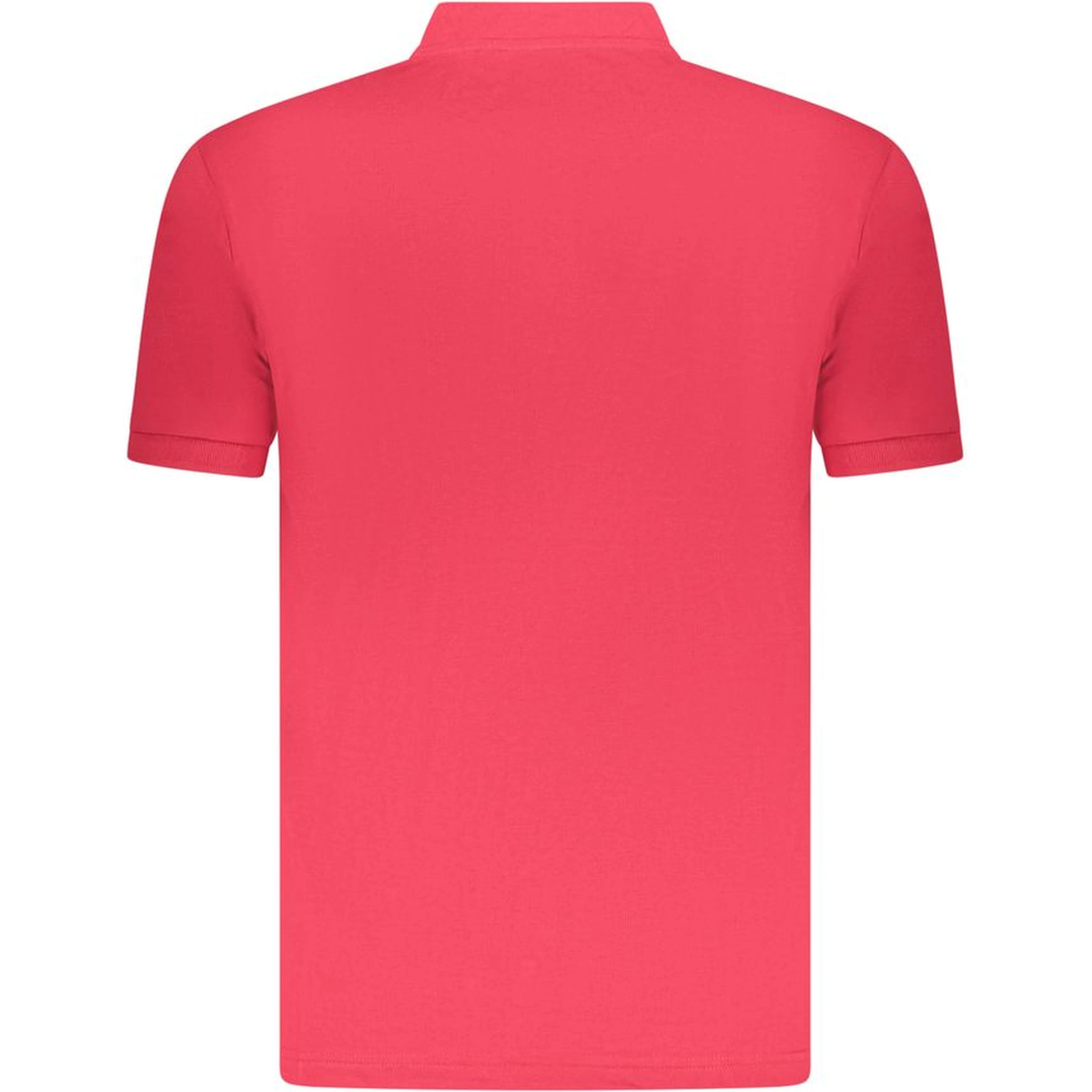 Red Cotton Men Polo Shirt