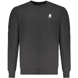 Black Cotton Men's Sweatshirt