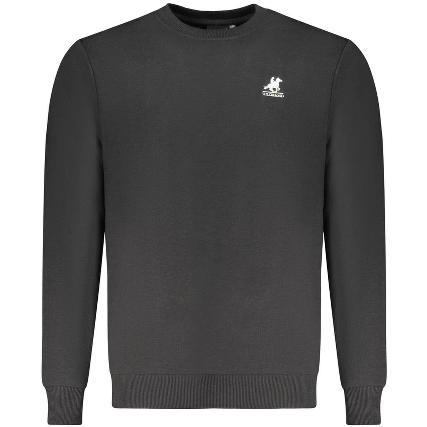 Black Cotton Men's Sweatshirt