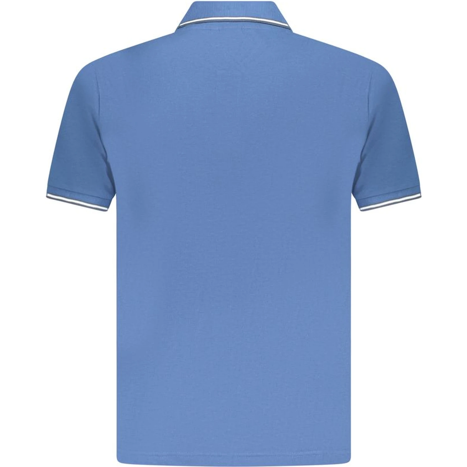 Blue Cotton Men's Polo Shirt