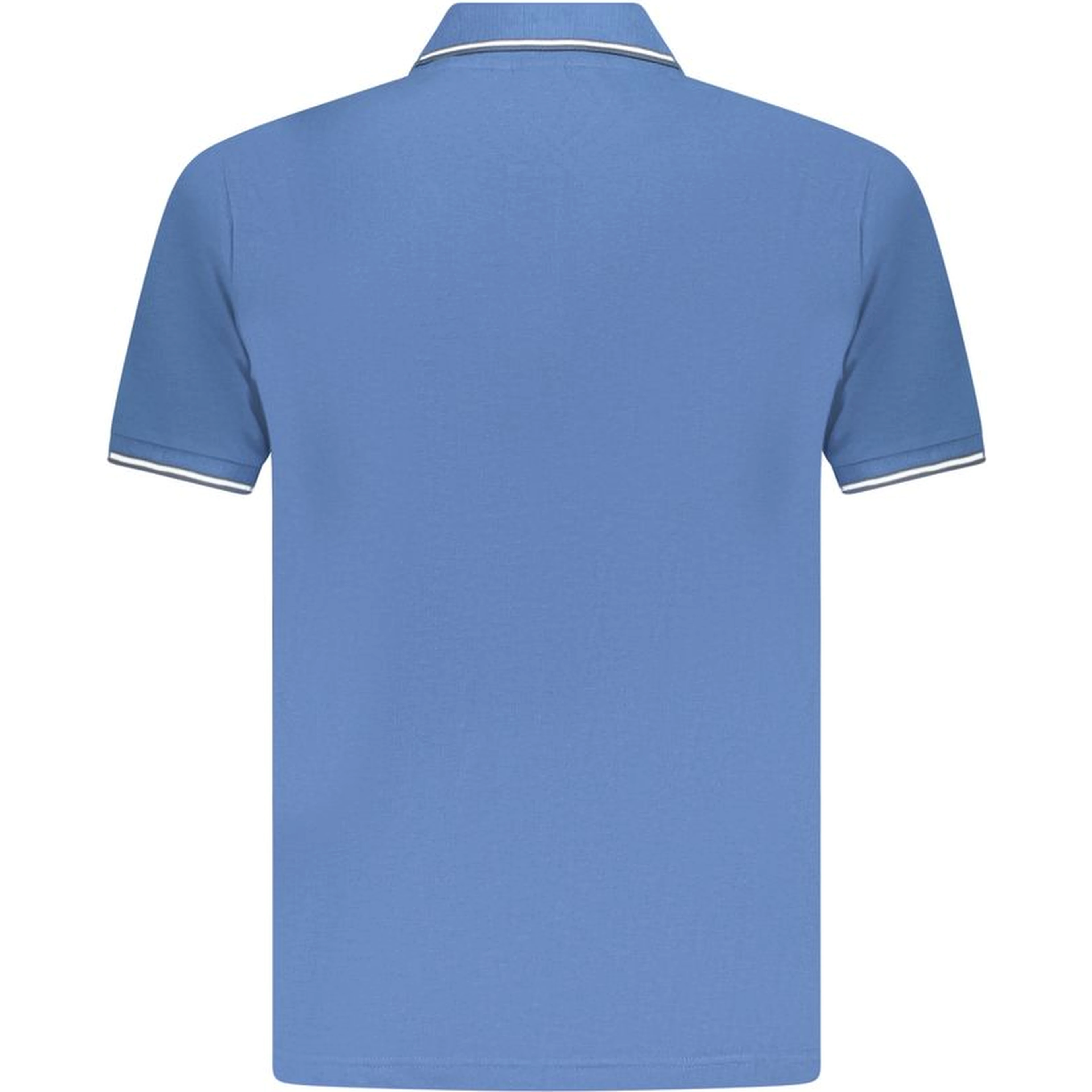 Blue Cotton Men's Polo Shirt