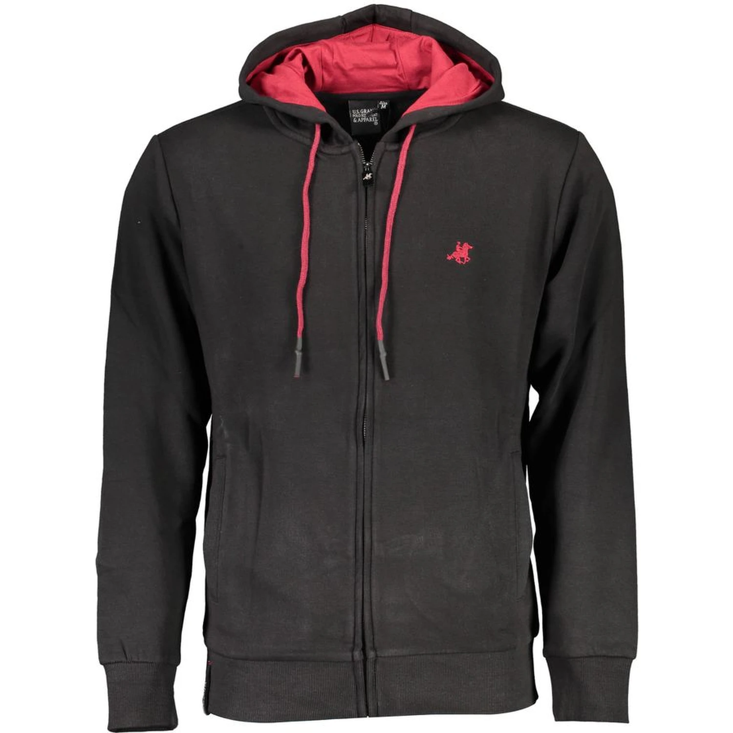 Black Cotton Men's Hoodie