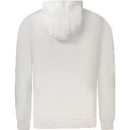 White Cotton Men Sweatshirt