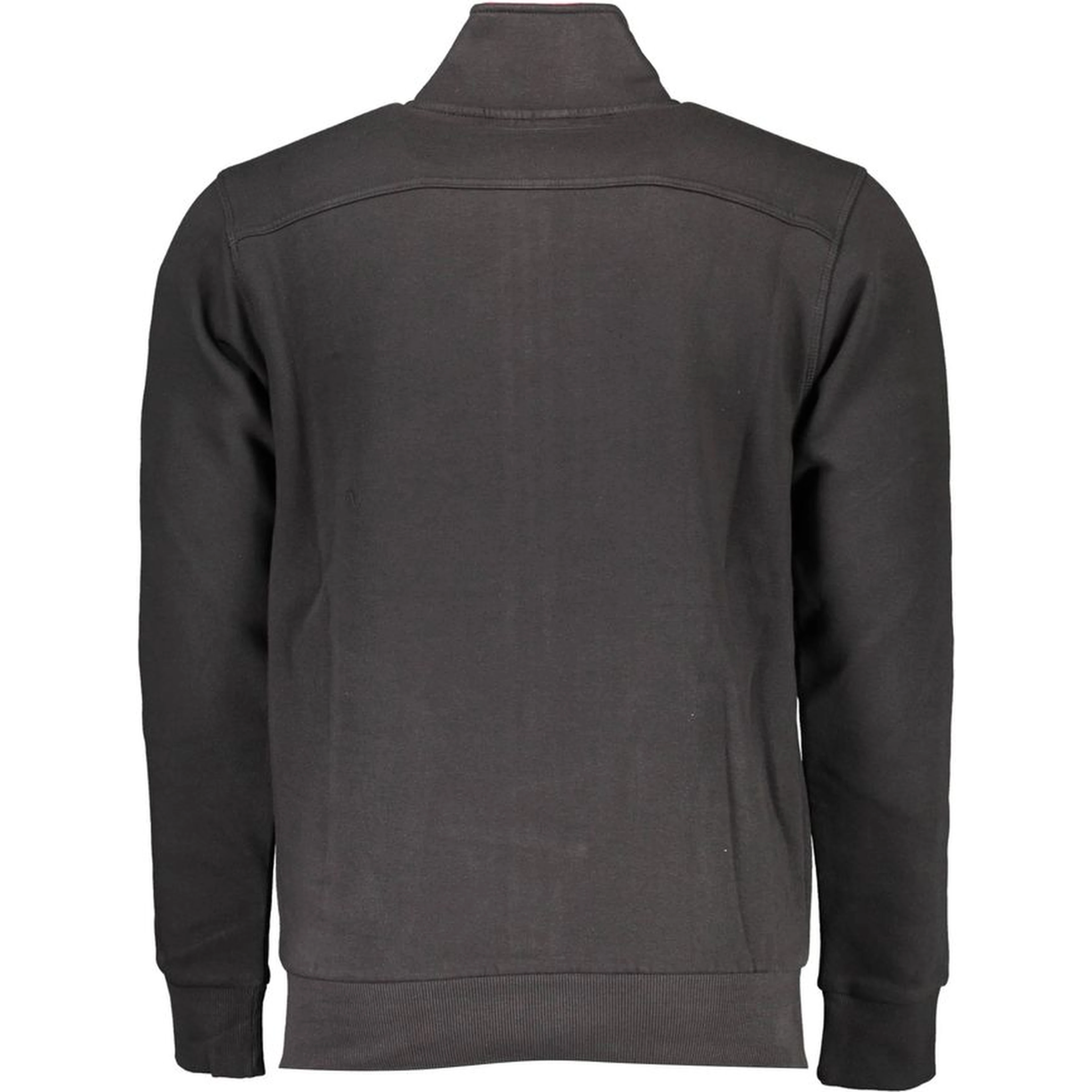 Black Cotton Men Sweatshirt