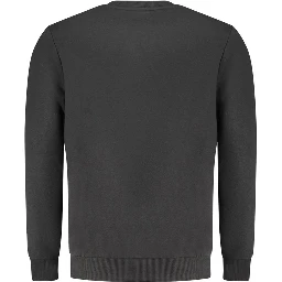 Black Cotton Men's Sweatshirt