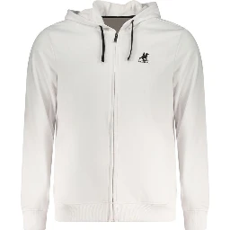 White Cotton Men's Hoodie