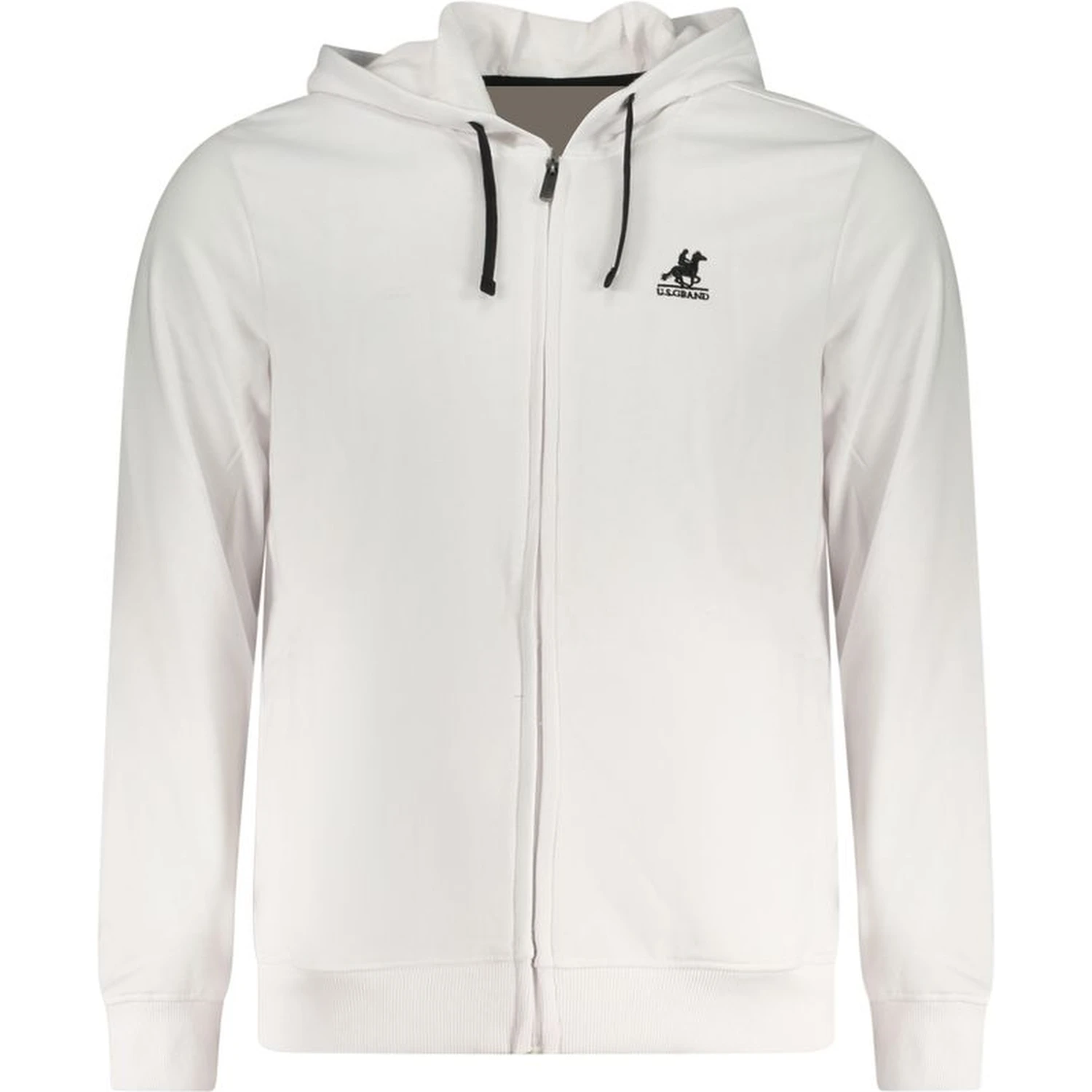 White Cotton Men's Hoodie