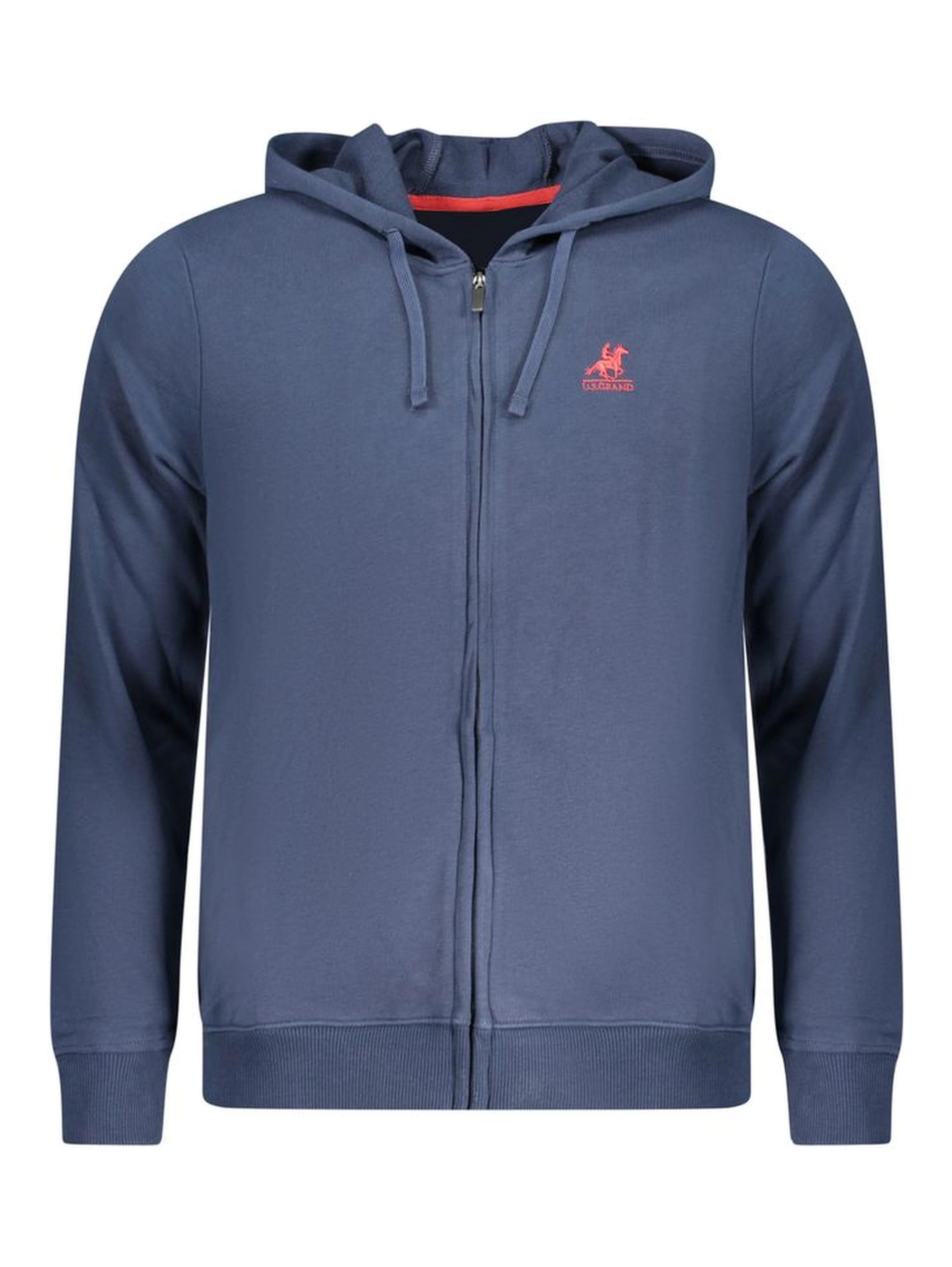 Blue Cotton Men Sweatshirt