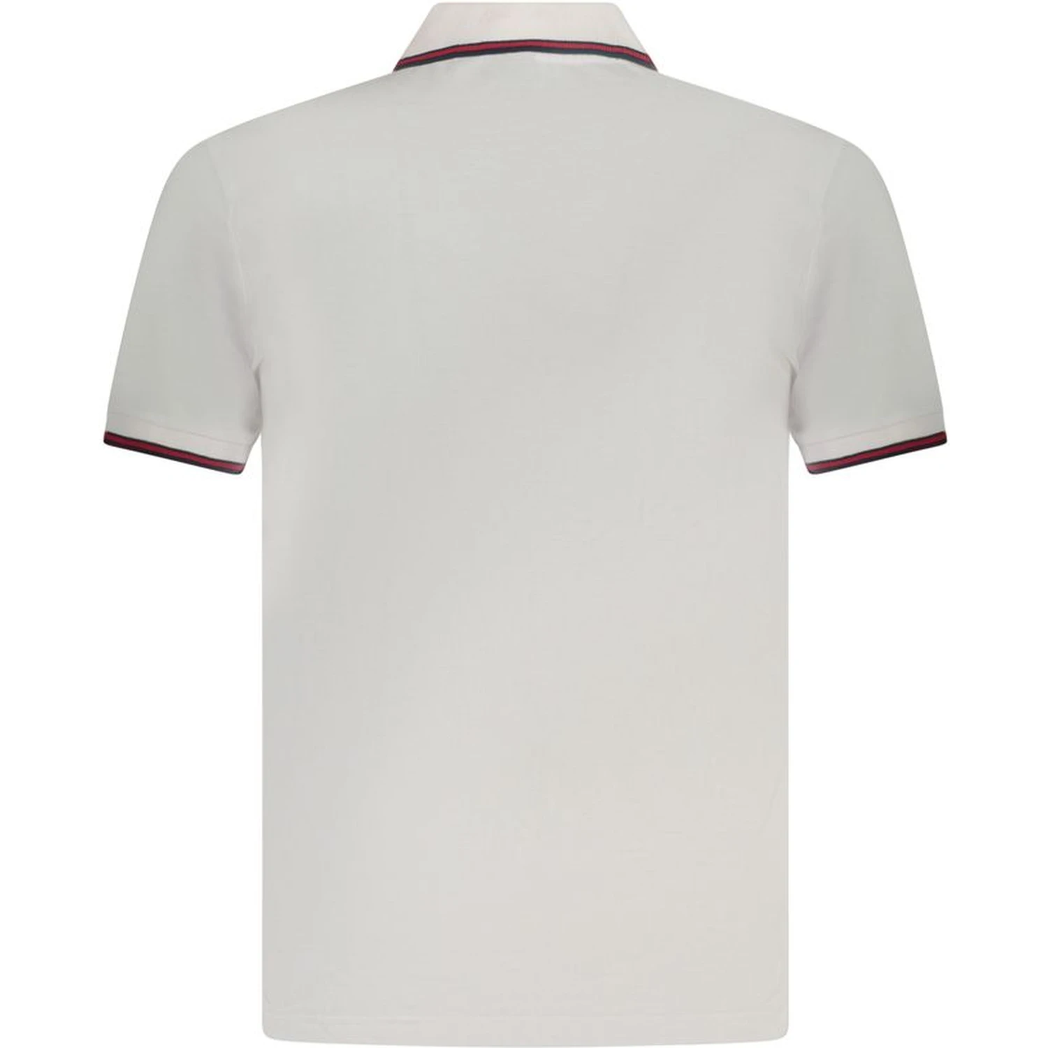 White Cotton Men Polo Shirt