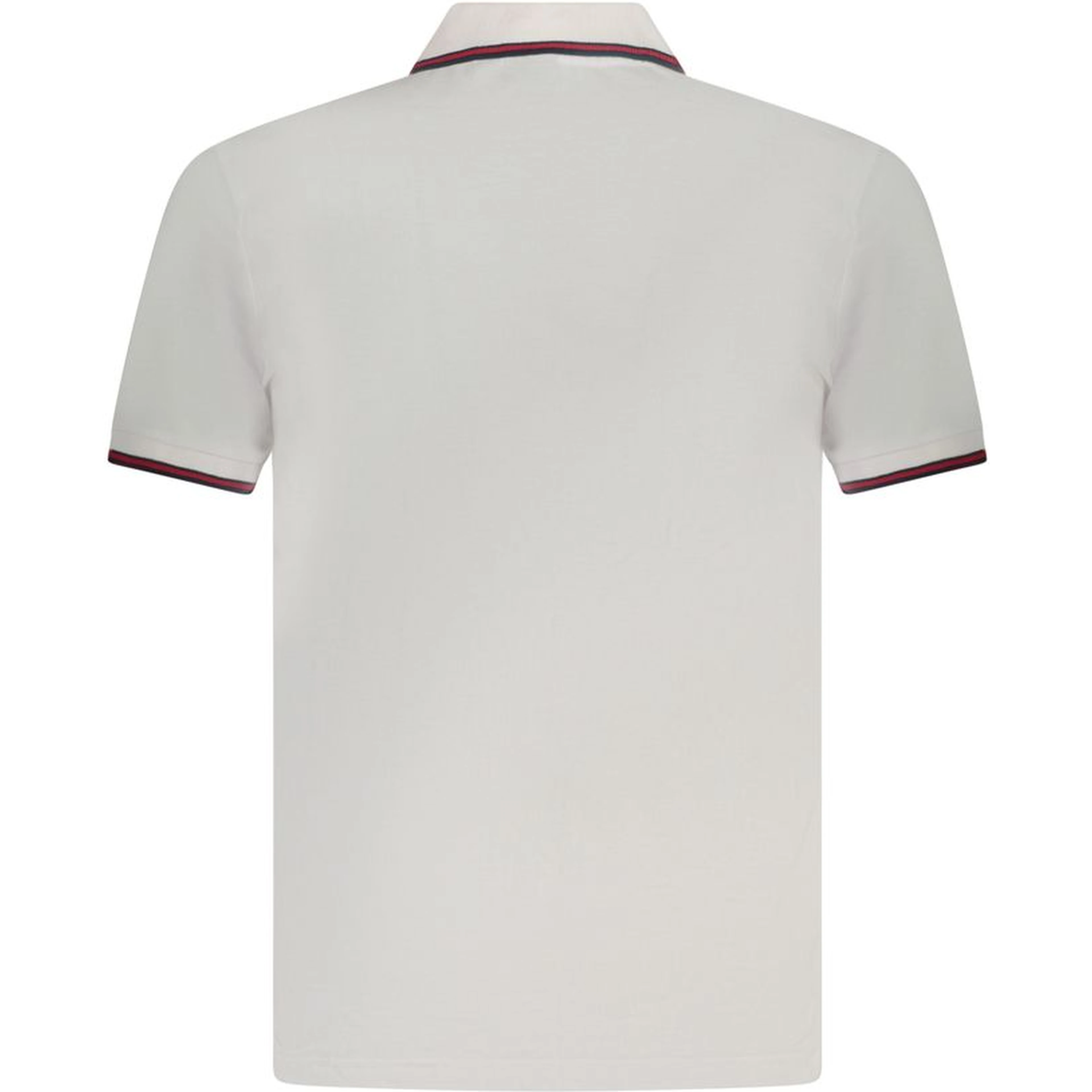 White Cotton Men Polo Shirt