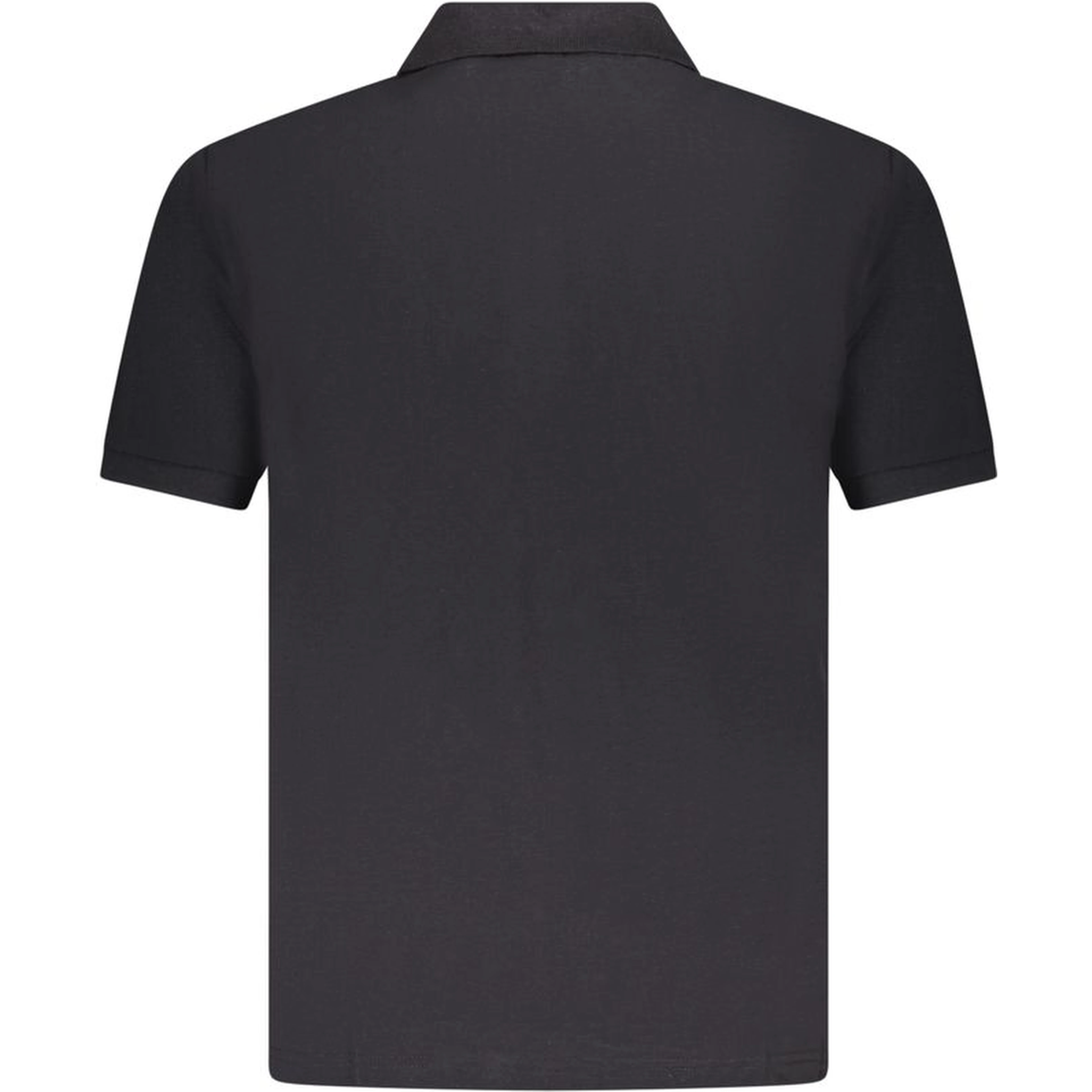 Black Cotton Men Polo