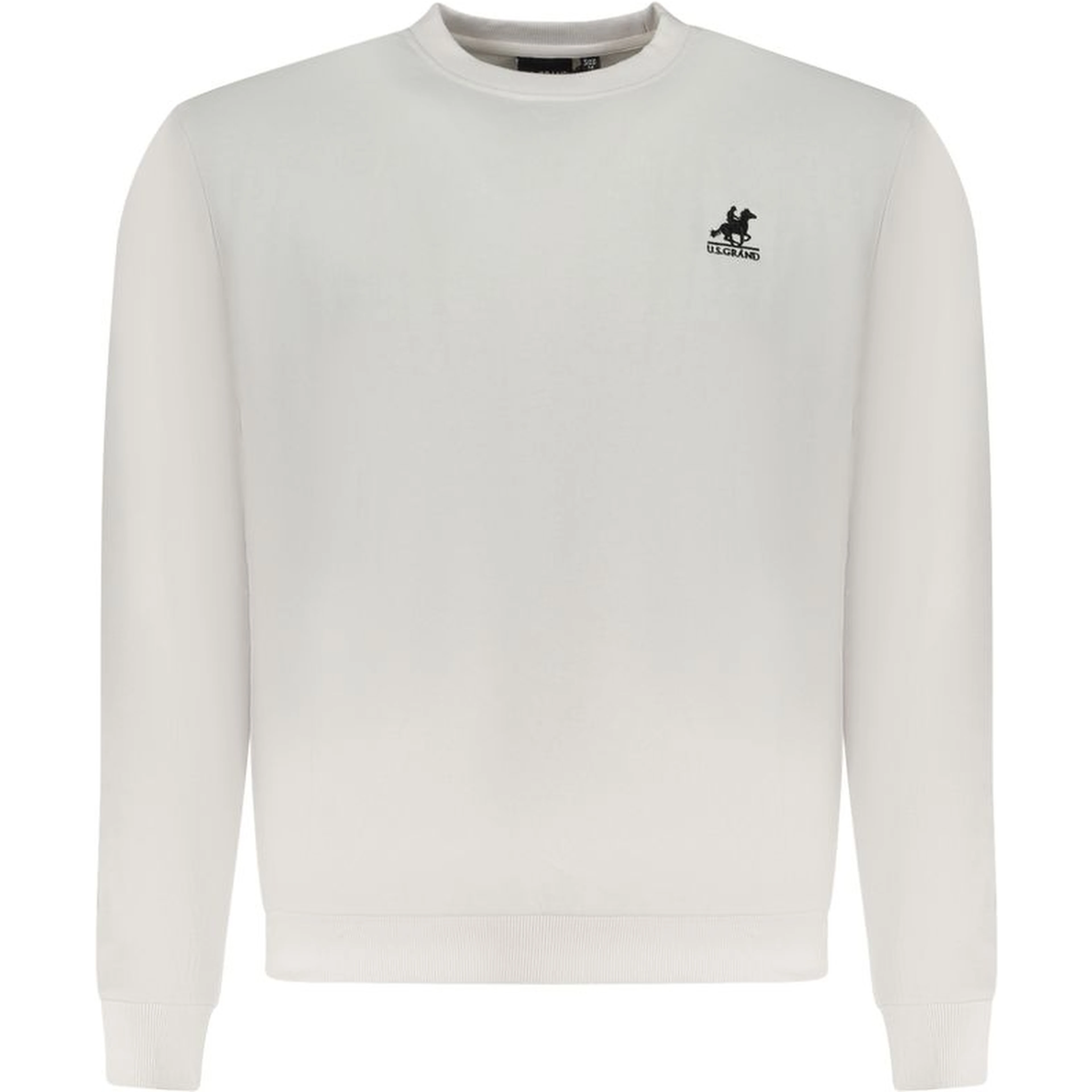 White Cotton Men Sweatshirt