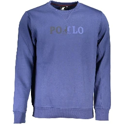 Blue Cotton Men's Sweatshirt