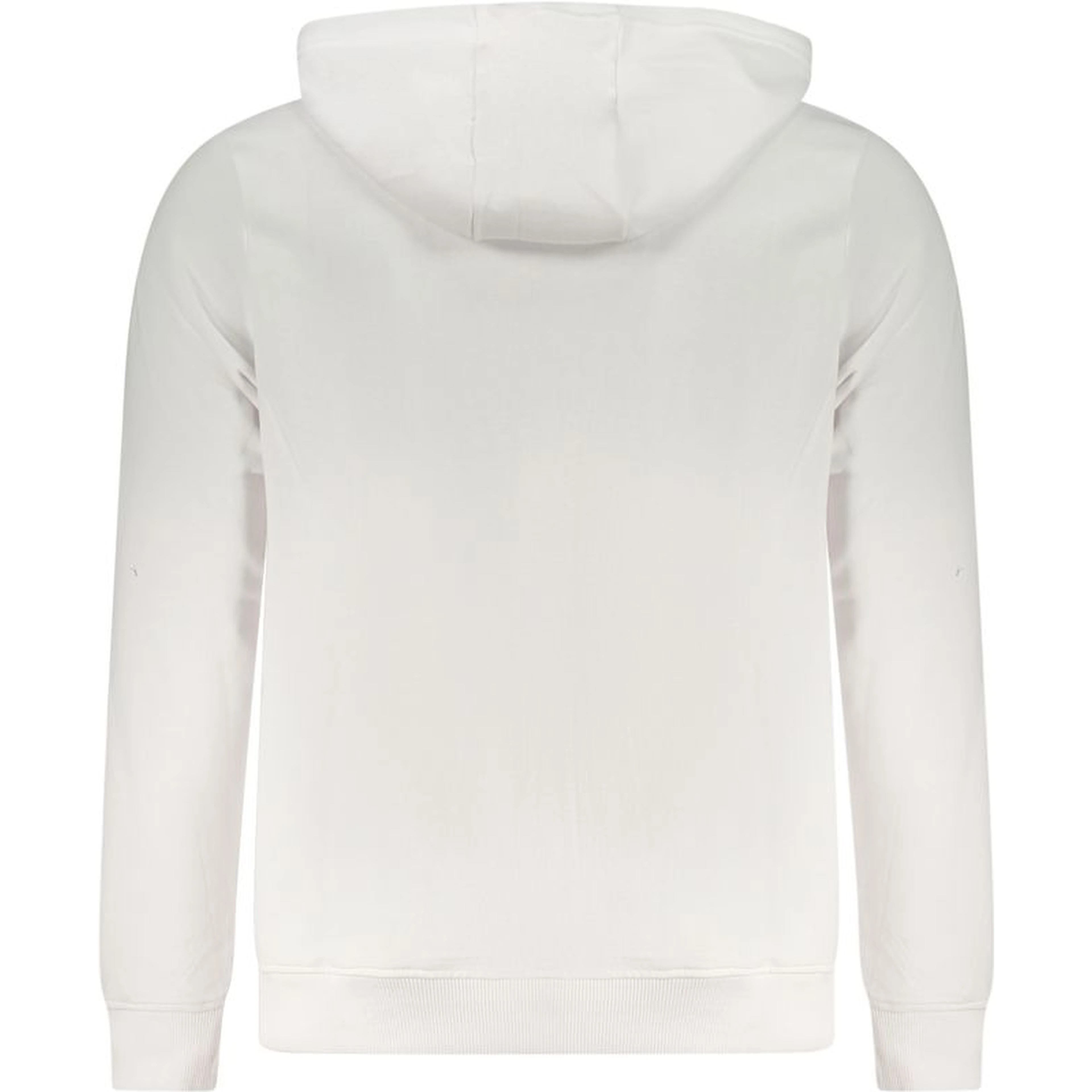 White Cotton Men's Hoodie
