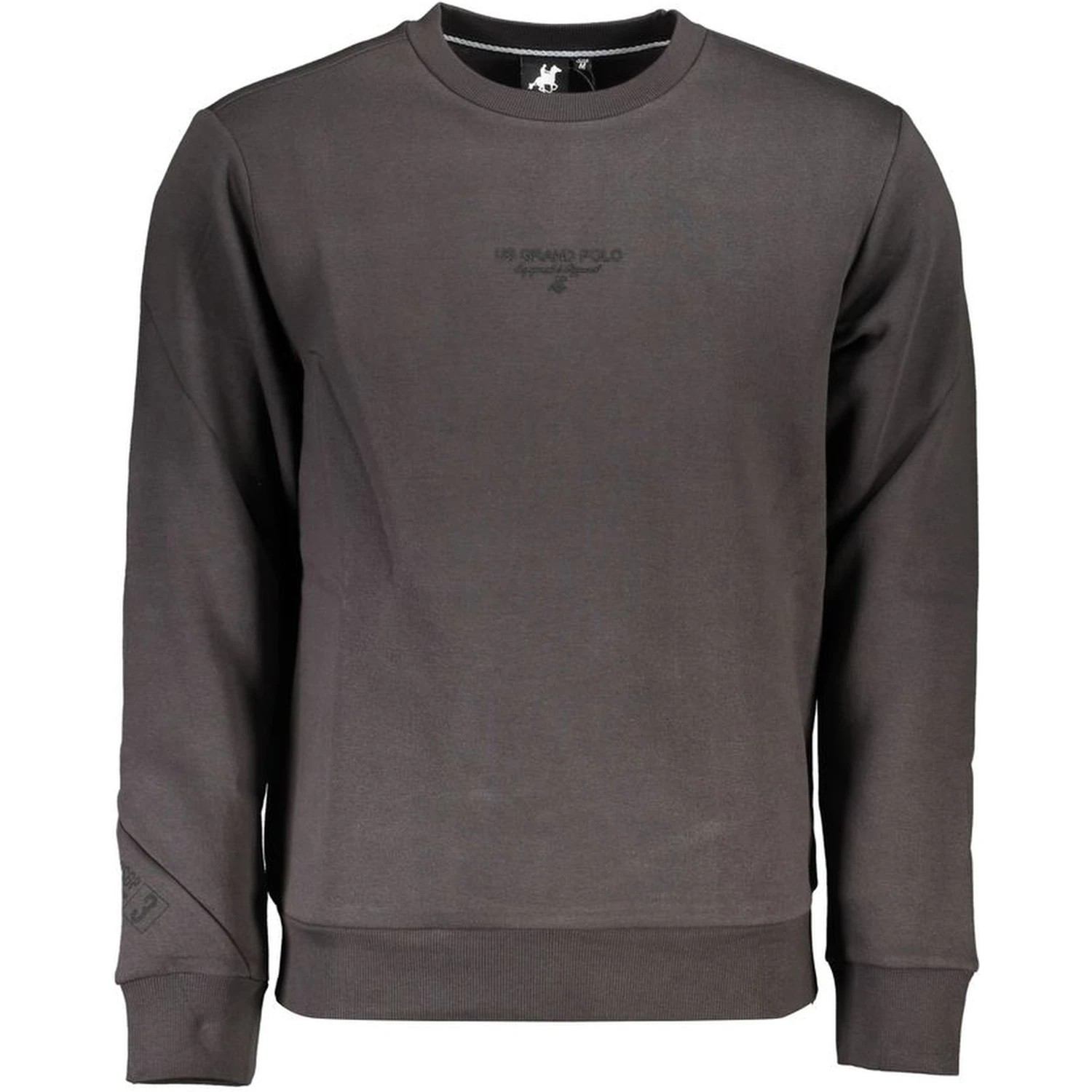 Gray Cotton Men Sweatshirt