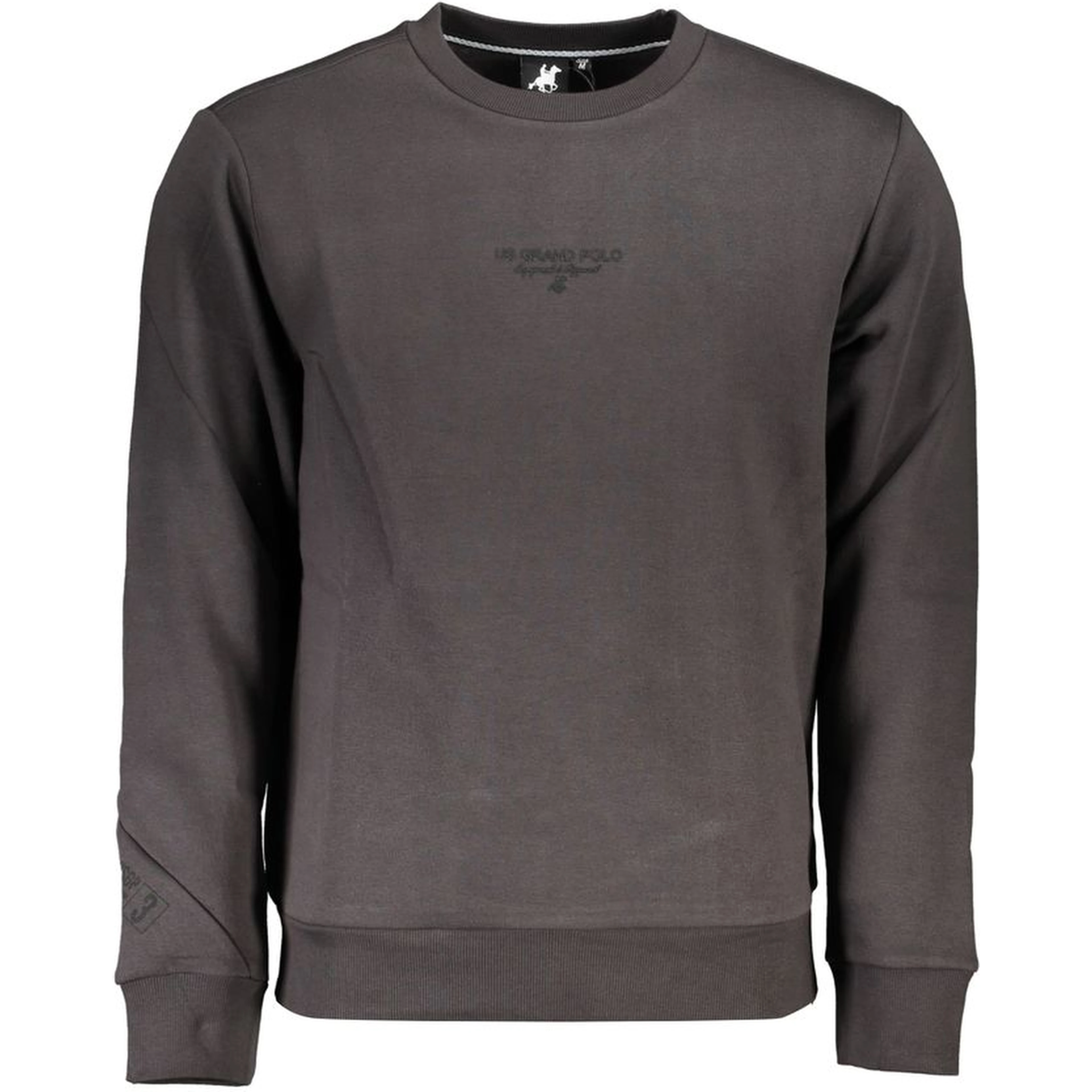 Gray Cotton Men Sweatshirt