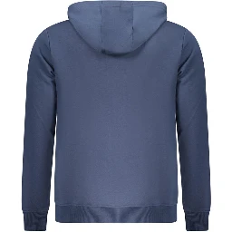 Blue Cotton Men Sweatshirt