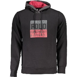 Black Cotton Men's Sweatshirt