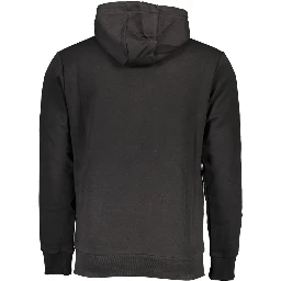 Black Cotton Men's Hoodie